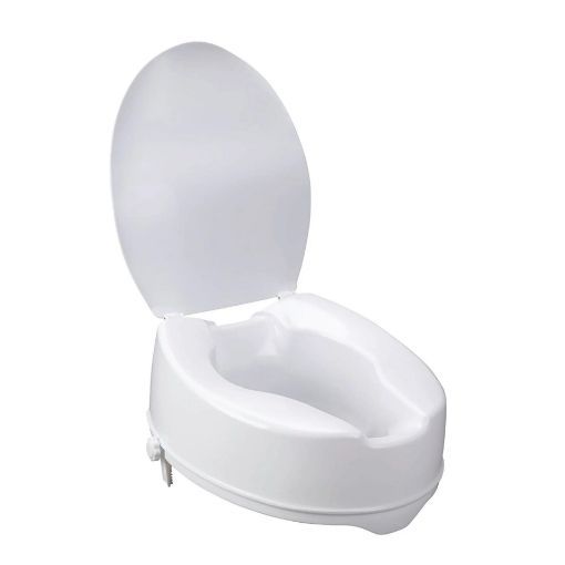 Picture of BIOS RAISED TOILET SEAT W/ LID 4IN/10 CM
